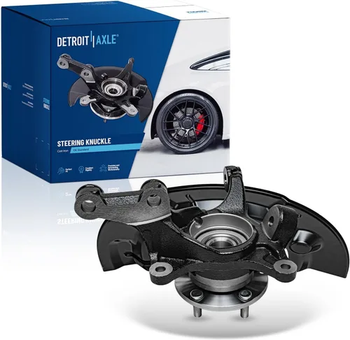 Miniatura 74 de Detroit Axle - Conjunto de manguetas de dirección delanteras de 2 piezas para Hyundai Accent 06-11, 2 manguetas de dirección y conjunto de buje