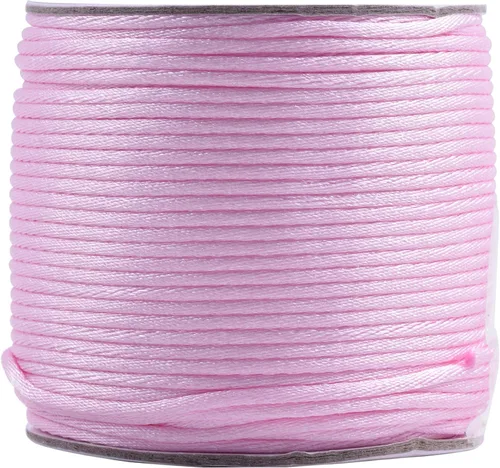 Miniatura 33 de KONMAY 80 Yardas 1.0mm Cordón Rattail de Nylon Satén Seda Trim Hilo para Cuentas para Nudos Chinos, Kumihimo, Trabajo con Cuentas, Macramé, 2-Azul
