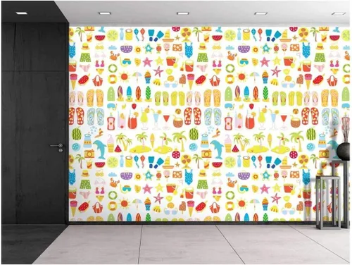 Miniatura 65 de 45 diseños de papel/mural para pared largo estampado
