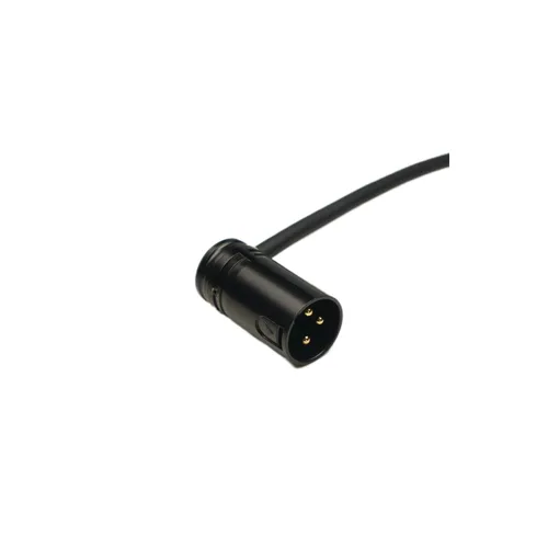 Miniatura 2 de Cable de micrófono XLR macho a XLR hembra de 1.3 pies, ángulo ajustable, perfil bajo, cable de micrófono blindado equilibrado de 3 pines