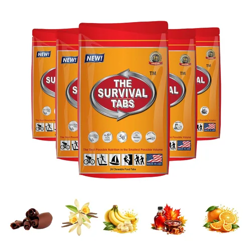 Miniatura 6 de Pestañas de supervivencia suministro de comida de emergencia de 8 días – 96 pestañas para tornado, huracán, ayuda en desastres – larga vida útil