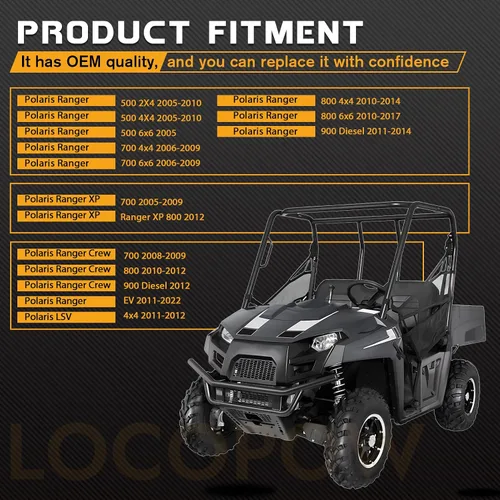 Miniatura 4 de LOCOPOW 2203147 Pastillas de Freno de Estacionamiento para Polaris Ranger 800 700 500 900 Crew XP 2x4 4x4 6x6 ATV 2005 2006 2007 2008 2009 2010 2011