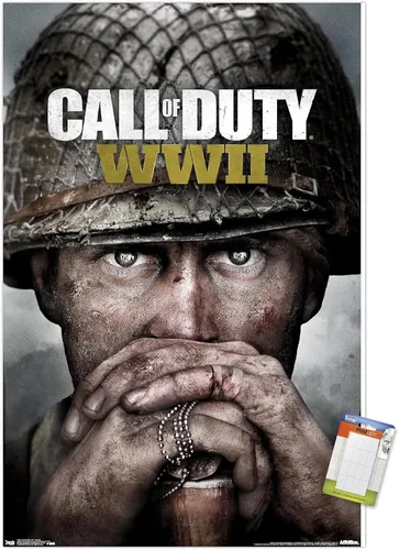 Miniatura 13 de Trends International Call of Duty: WWII - Póster de pared Key Art, 22.375 x 34 pulgadas, versión premium sin marco