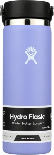 Miniatura 65 de Hydro Flask - Botella de agua de acero inoxidable aislada - Boca ancha con tapa flexible, sin derrame, a prueba de fugas y recargable de 40 oz Negro