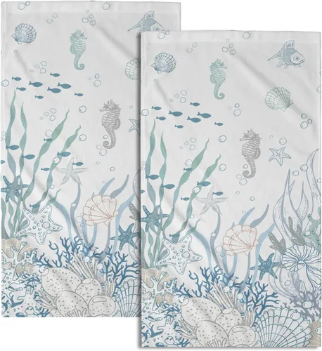 Miniatura 32 de Giwawa Juego de 2 toallas de mano con diseño floral de cerezo, suaves y absorbentes, para baño, cocina, hotel, spa, decoración Flor de cerezo rosa
