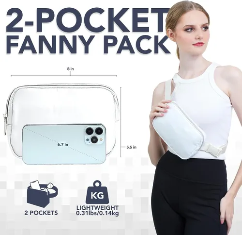 Miniatura 55 de Riñonera cruzada para mujer – Riñonera elegante, funcional y moderna para viajes, festivales y uso diario