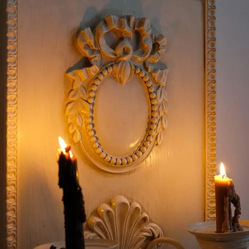 Miniatura 7 de Candelabros románticos para colgar en la pared, diseño de madera, 2 brazos, candelabros metálicos para sala de estar, chimenea, patio, camino