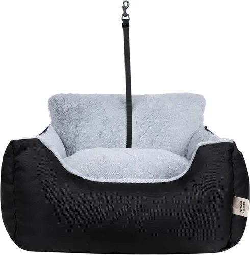 Miniatura 5 de Best Pet Supplies Cama para Casa de Perros Alfombra para Jaula Tienda Redonda Suave de Felpa para Razas Pequeñas, Medianas y Grandes - Negro, 21 x