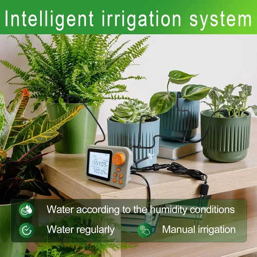 Miniatura 3 de Kit de riego por goteo, sistema de riego de plantas de interior, riego automático para plantas, sensor de humedad de plantas, temporizador y sistema