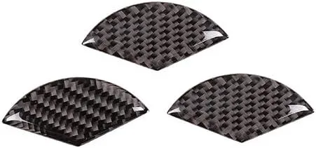 Miniatura 6 de YIWANG 3 unids real fibra de carbono coche puerta trasera camión arranque emblema insignia etiqueta para Mercedes Benz Clase C W205 2016-2019 Auto