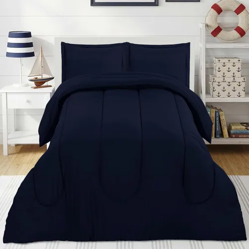 Miniatura 18 de Utopia Bedding - Juego de edredón reversible para todas las estaciones en negro y gris con 2 fundas de almohada, juego de ropa de cama de microfibra