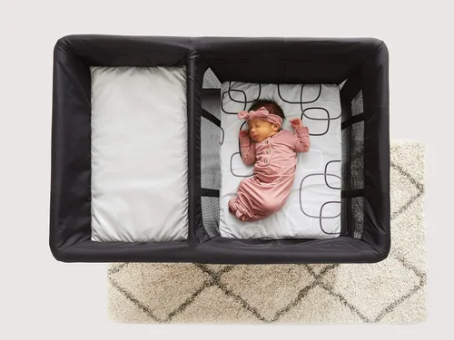 Miniatura 3 de 4moms Breeze - Sábanas para moisés y muebles de bebé, impermeables, lavables a máquina, suave, tela de felpa, plateada/blanco, 1 unidad