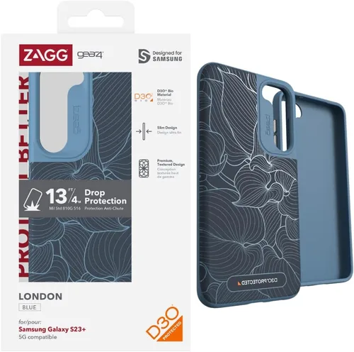 Miniatura 5 de ZAGG Gear4 Santa Cruz Samsung Galaxy S23 Series - Funda para teléfono, protección contra caídas D30 de hasta 13 pies / 13.1 ft, funda transparente