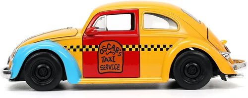 Miniatura 5 de Jada Sesame Street 1:24 1959 Volkswagen Beetle - Coche fundido a presión y figura de Oscar The Grouch de 2.75 pulgadas, juguetes para niños y adultos