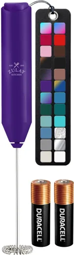 Miniatura 53 de Zulay Kitchen - Batidor eléctrico de mano para café, lattes, capuchinos, matcha y chocolate caliente, mezclador portátil para bebidas, accesorio