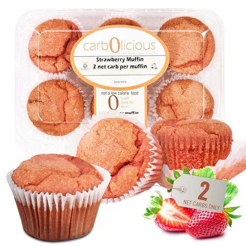 Miniatura 16 de Muffins de capuchino bajos en carbohidratos (paquete de 6) por Carb-o-licious, deliciosos muffins keto con solo 2 carbohidratos netos cada uno