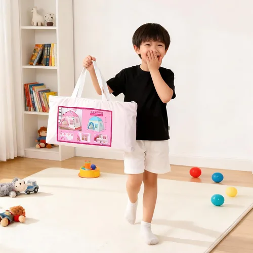Miniatura 7 de Tienda de campaña para niños, casa de juegos para interiores, 39 x 51 pulgadas, azul