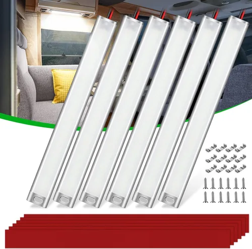 Miniatura 9 de CT CAPETRONIX Barra de luz LED de 12 V, 168 LED, 1700 lúmenes, 10 W, CC de 12 voltios con interruptor de encendido/apagado, para remolque de carga