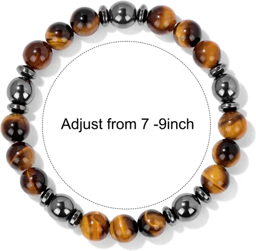 Miniatura 6 de GolbalJew Pulsera curativa para mujer, pulseras de cuentas de ansiedad, joyería de piedra curativa, pulsera de cristal para aliviar el estrés