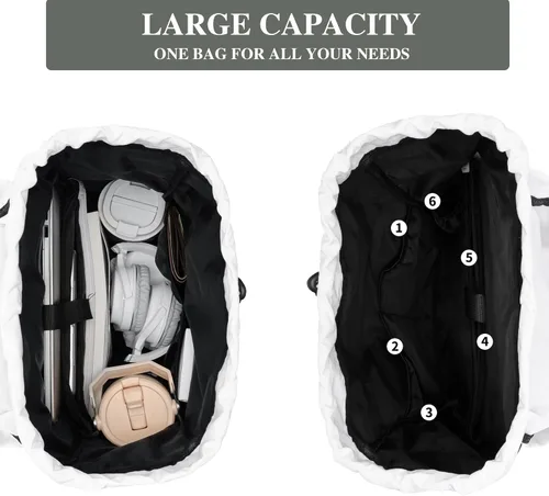 Miniatura 3 de Mochila con cordón para adolescentes y niños, mochila para laptop de 17 pulgadas, bonita mochila de regreso a clases, mochila casual para escuela