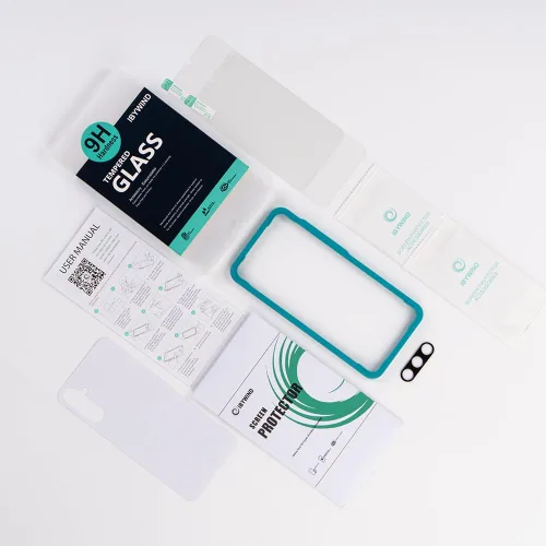 Miniatura 8 de Ibywind Paquete de 2 protectores de pantalla para Samsung Galaxy A14 5G/A14 4G (6.6 pulgadas) + 1 protector de lente de cámara + 1 película trasera