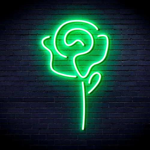 Miniatura 16 de ADVPRO Rose Flower Women Room Decor Flex Silicona LED Neon Sign Verde y Rosa st16s32-fnu0034-gk Verde & Rosa