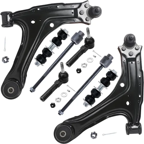 Miniatura 173 de Detroit Axle - Kit de brazos de control de extremo delantero de 8 piezas para Dodge Dakota 00-04, Durango 00-03, 4 brazos de control superior e