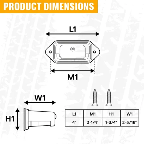 Miniatura 7 de Gonice Luz LED superbrillante para matrícula, 6-SMD, ajuste universal para camión, remolque, furgoneta, RV, SUV, barco, luz debajo del capó, cumple