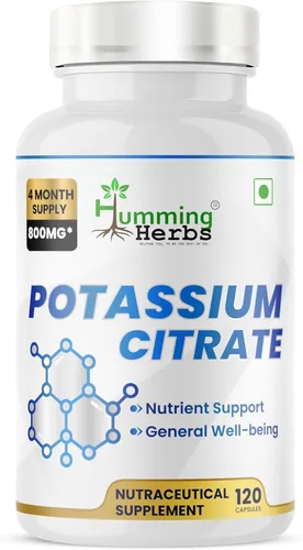 Miniatura 11 de Citrato de potasio 800 mg (306 mg de potasio elemental) – electrolitos y apoyo para el equilibrio del pH – vegano, sin OMG – 150 cápsulas