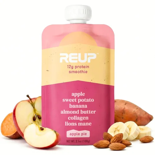 Reup Batido de Proteína de Colágeno - 12g de Proteína, 10g de Colágeno, Sin Lácteos, Listo para Beber - Snacks Altos en Proteínas para Adultos,