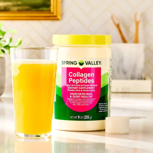 Miniatura 5 de Spring Valley - Polvo de péptidos de colágeno de 8.99 oz (9 onzas), proteína hidrolizada (tipo I y III), colágeno en polvo keto para mujeres