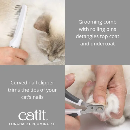 Miniatura 7 de Catit Senses 2.0 - Kit de aseo para gatos de pelo largo