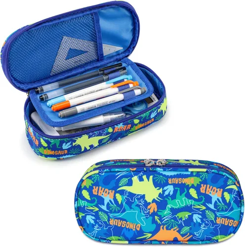 Miniatura 19 de Bagseri Pencil Case for Kids - Expandable Pencil Case for Boys Pencil Pouch Pencil Box Organizer Cute Pencil Bag for Student School, Black Football