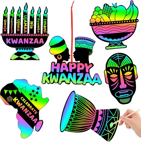 Miniatura 17 de JULMELON Paquete de 36 tarjetas para rascar con diseño de manzanas para el regreso a clases, tarjetas para rascar arcoíris con cintas de lápiz