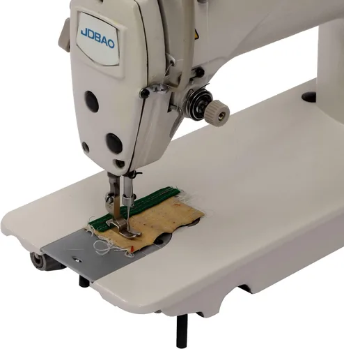 Miniatura 4 de Máquina de coser industrial blanca de 550 W, máquina de coser de tapicería de hierro de 110 V, máquina de coser comercial para vinilo, tapicería