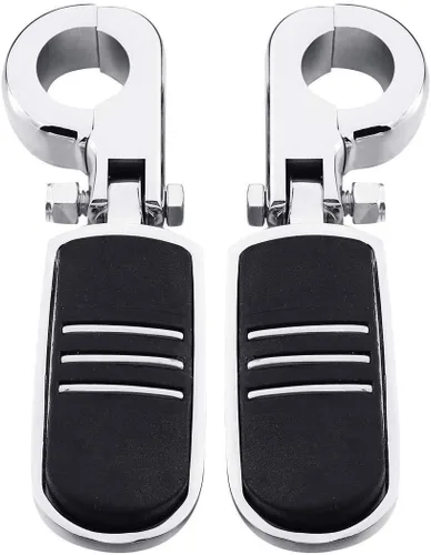 Miniatura 5 de Green-L Estriberas universales para motocicleta de 1 1/4 pulgadas con abrazadera P para Harley Sportster Softail Dyna Touring Road King Street Glide