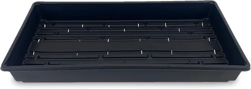 Miniatura 6 de Bandejas para germinar plantas (CON orificios de drenaje) – 20" x 10" – bandejas perfectas germinadoras de semillas de jardín: para semilleros