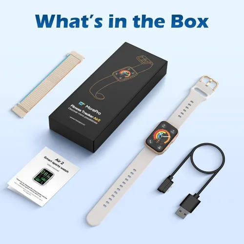 Miniatura 7 de MorePro Rastreador de salud para mujeres y hombres, frecuencia cardíaca 24/7 presión arterial y monitoreo de oxígeno, rastreador de sueño, más