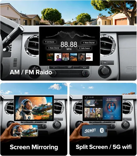 Miniatura 6 de Radio de coche de 11.5 pulgadas para Ford F150 Stereo 2004~2008, F250/F350/450 2008~2016 con CarPlay inalámbrico y Android Auto/FM/AM/5G