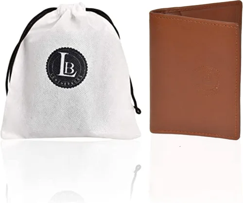 Miniatura 26 de Leatherboss - Cartera delgada y plegable de piel auténtica Soporte para tarjeta de crédito, débito, identificación Compacta y elegante