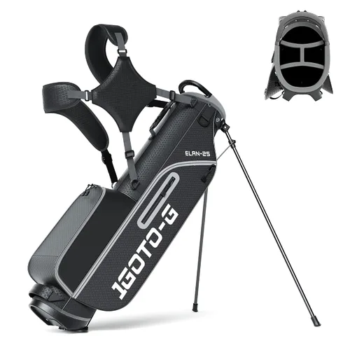 Bolsa de Golf con Soporte Junior - Bolsa de Golf Juvenil para Edades 6-14, Bolsa de Golf con Soporte Ligera para Niños
