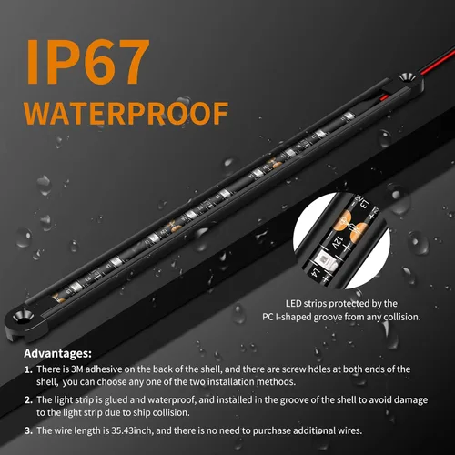 Miniatura 4 de RVZONE Luces de navegación para barcos, iluminación de navegación para barcos LED, iluminación marina para pesca nocturna, luces rojas y verdes