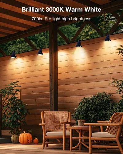 Miniatura 5 de Foco de energía solar para exteriores, impermeable, iluminación LED para patio, árbol, plantas, paredes, camino, jardín, estatuas, brillo ajustable