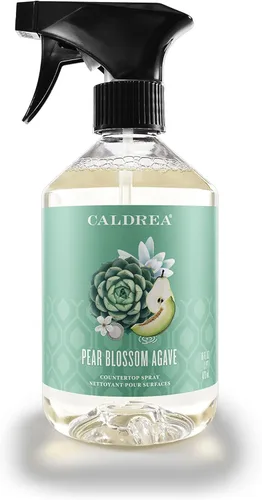 Miniatura 20 de Caldrea Limpiador en aerosol para encimeras multisuperficie, fabricado con extracto de proteína vegetal, aroma Neroli de sal marina, 16 onzas