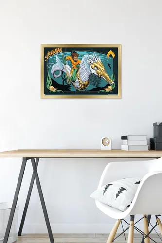 Miniatura 6 de Trends International DC Comics Movie Aquaman y el Reino Perdido - Póster de pared con ilustración de Aquaman, 14.72 x 22.37 pulgadas, versión
