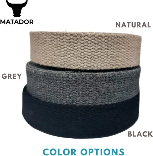 Miniatura 2 de Correas de algodón pesado de 1 pulgada - Correas para artes y manualidades - (negro, 25 yardas), MATADOR USEFUL GOODS
