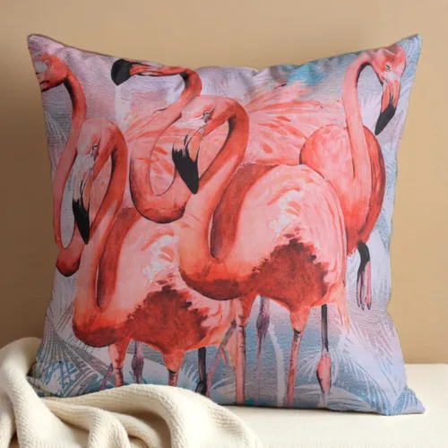 Miniatura 50 de Decozen Fundas de almohada decorativas con estampado de pájaros con diseño floral para decoración del hogar, sala de estar y dormitorio, funda