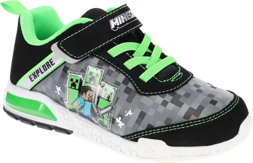 Zapatillas Minecraft para niños, tenis de alta calidad para niños pequeños y niños grandes, color azul marinoverde