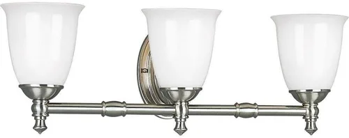 Miniatura 13 de Progress Lighting P3027-15 Victorian Bath & Vanity, 5-5/8 pulgadas de ancho x 8-1/2 pulgadas de alto, cromo Cromo pulido