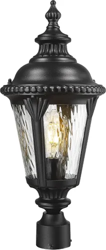 Miniatura 10 de Emliviar XE265B-M BK-SW - Lámpara de pared clásica negra de 24.4 pulgadas, color negro, para pasillo, base E26 de 60 W máximo, XE265B-M BK-SW
